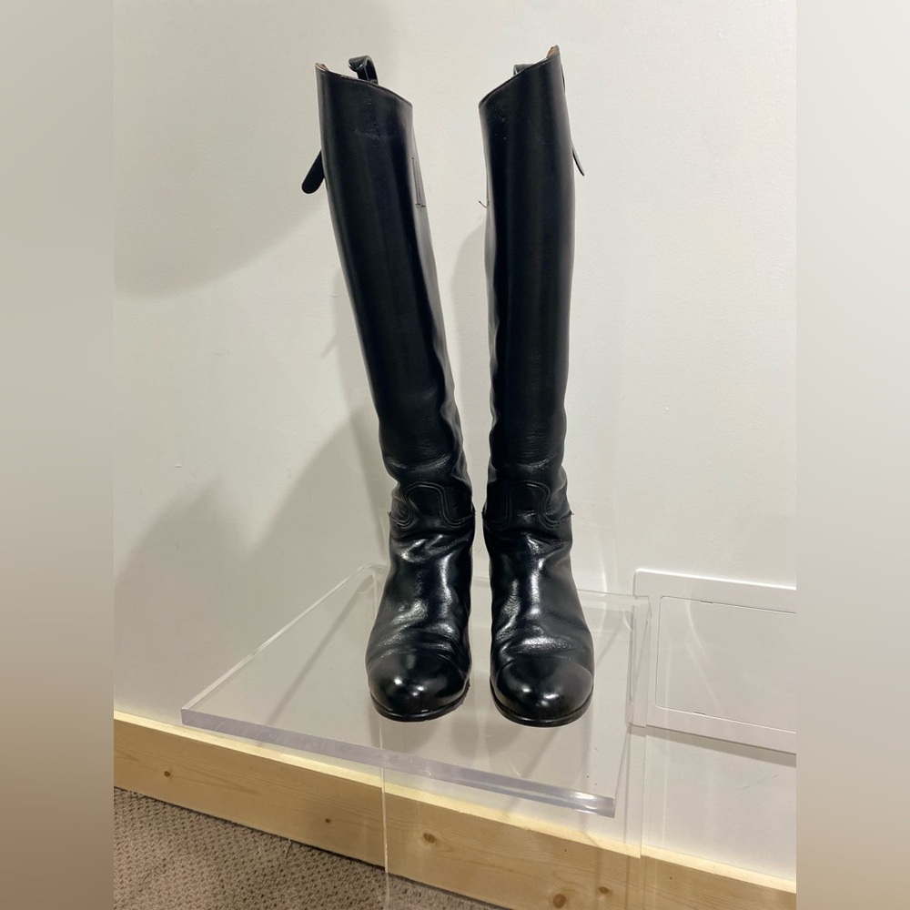 FAMOUS DEHNER’S Sleek Black Over the Knee Boots